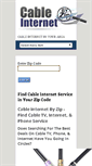 Mobile Screenshot of cableinternetbyzip.com