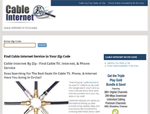 Tablet Screenshot of cableinternetbyzip.com